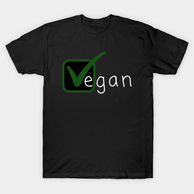 Vegan T Shirt for Women V is for Vegan Gift Ideas Kale Shirt T-Shirt by giftideas